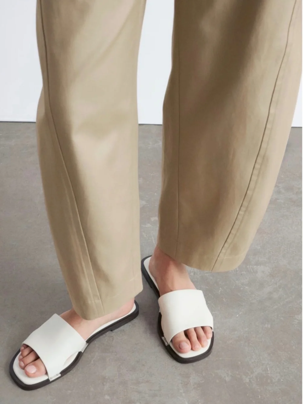 & Other Stories leather slides